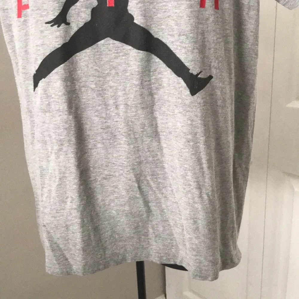 JORDAN Mens Heather Grey Jumpman Tee | M